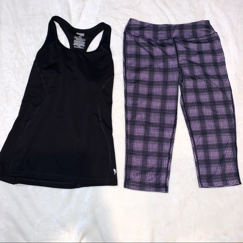 2 pc bundle Workout outfit - leggings + top Women’s Sz S